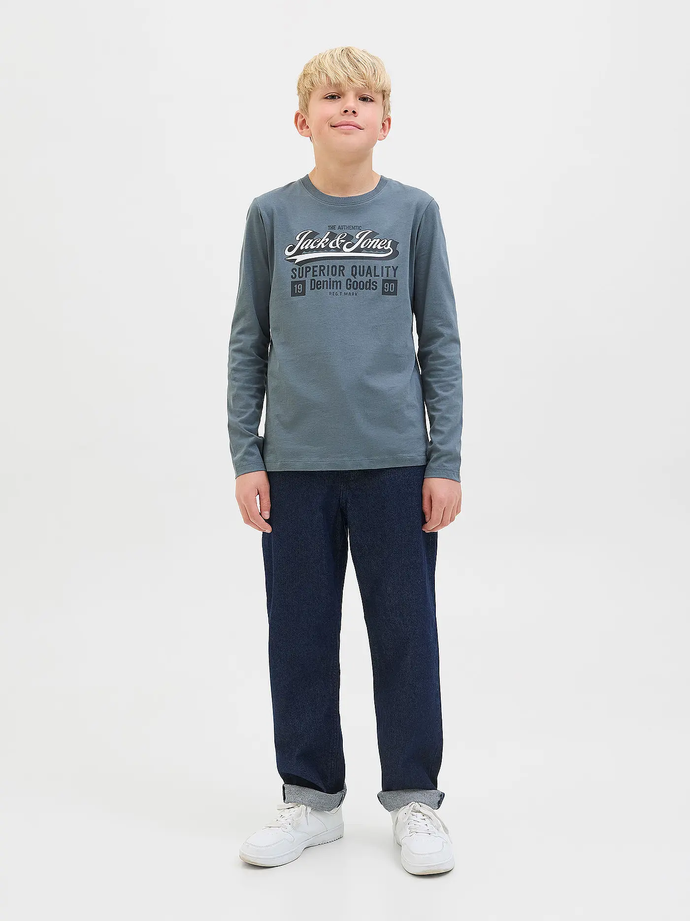JACK & JONES | Jungen Langarmshirt JJELOGO | blau